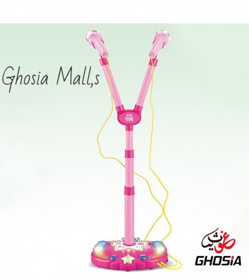 Adjustable Stand with Mobile Phone Connect option Double Microphones Set