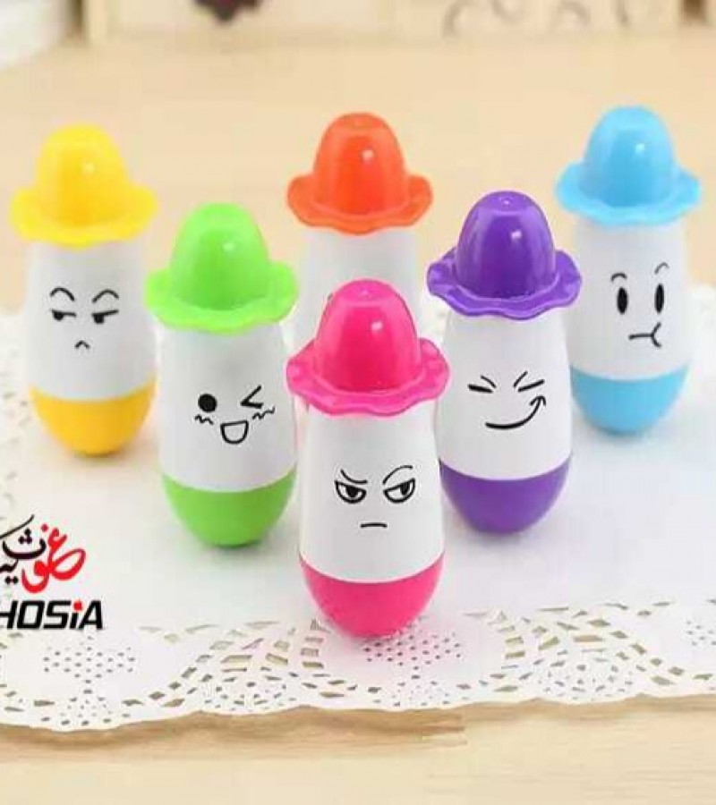 Cartoon Face Foldable Fountain Pen With Smiling Face Cute Cartoon Emoji Pen Refillable Ink Pen