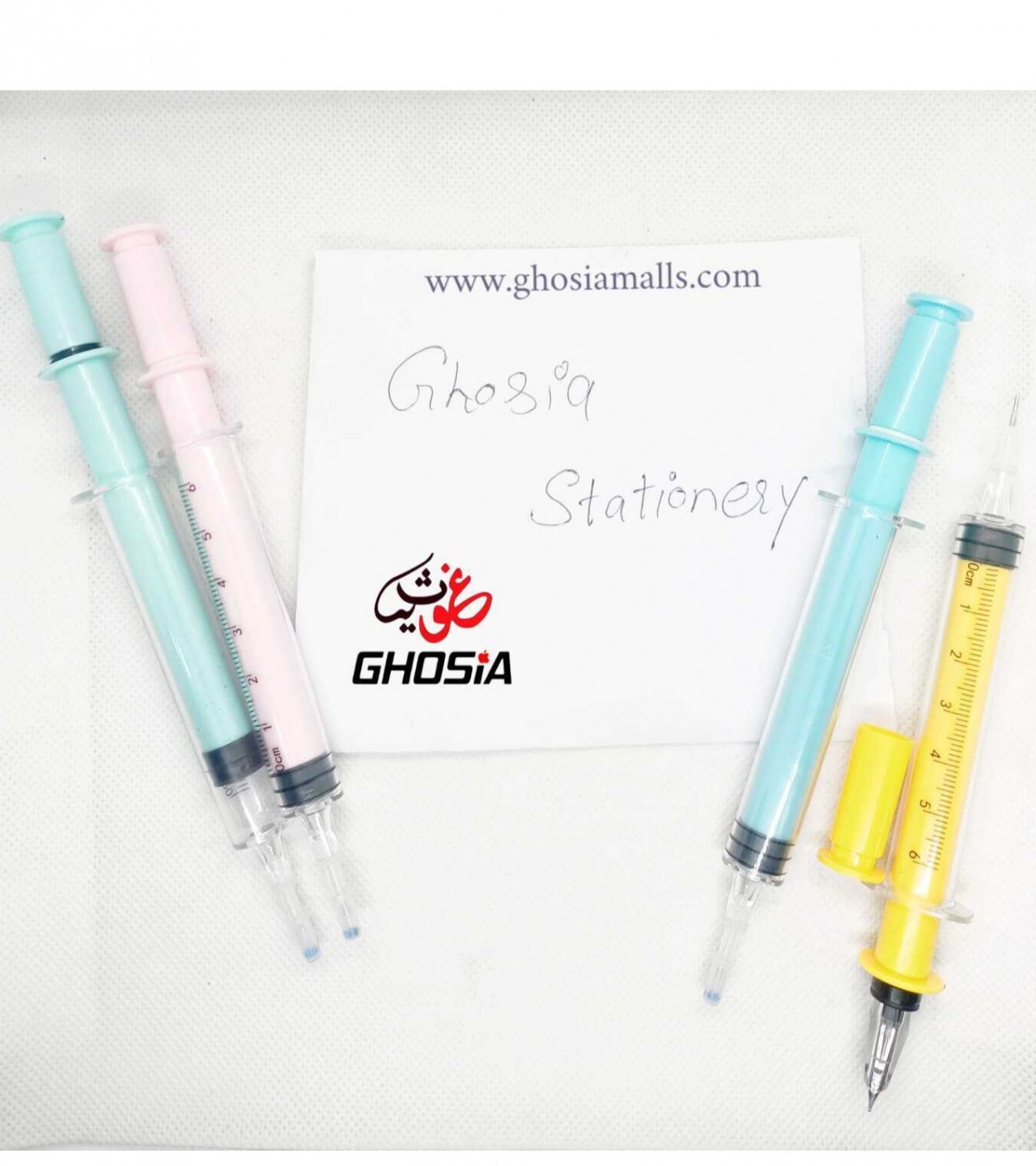 Colorful Syringe Style Fountain Pen With Cartridge Kawaii Pen Injection Fountain Pen