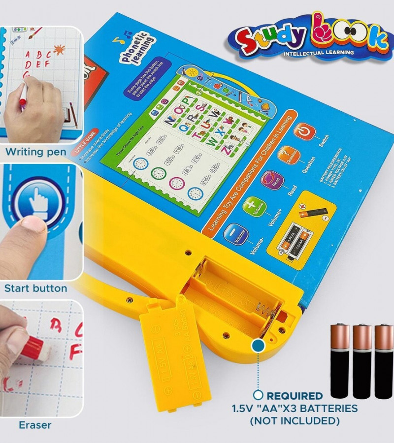 Electronic Intelligence Study Learning Book For Toddlers Pre School Learning Educational Phonetic Learning