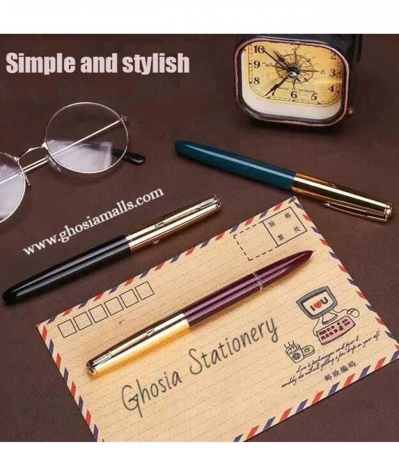 Ghosia Stationery Bahadur Gold Cap Classic Fountain Pen