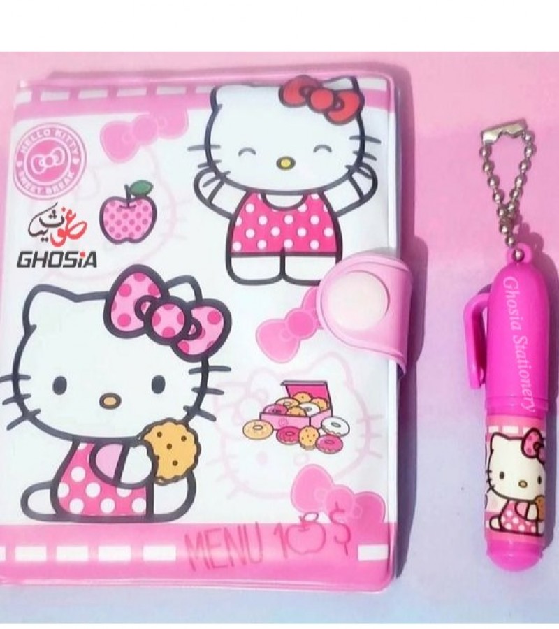 Hello Kitty Edition Small Autograph Diary With Mini Princess Ballpoint Little Themed Stationery Gift