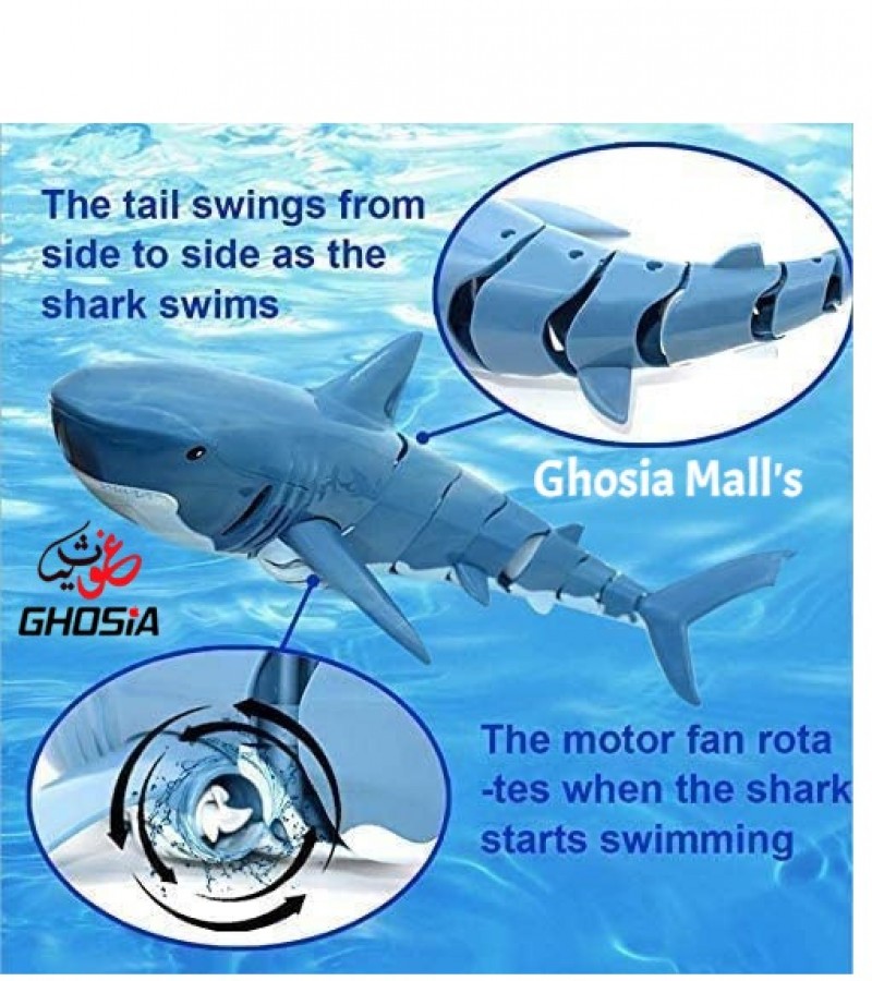 Highly Simulated Remote Control Shark Boat Toy USB Charging