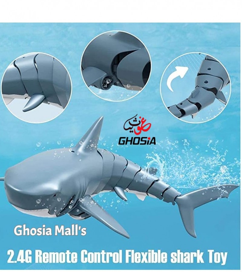 Highly Simulated Remote Control Shark Boat Toy USB Charging