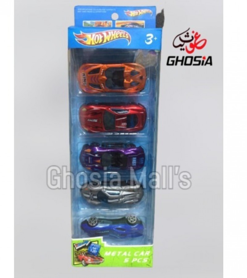 Hot Wheels Style Die-cast Vehicles Set of 5 Cars